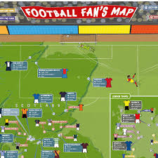 Interactive map, shows locations, address, capacity and official team web site for all english premier league teams. Football Fan S Map Gets Redesigned For New Season Maps International Blog