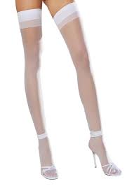 Check out our plain stocking selection for the very best in unique or custom, handmade pieces from our stockings shops. White 15 Denier Plain Top Stockings Nikki Intimates