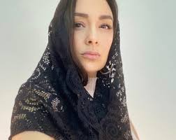 Velo de capilla de encaje negro