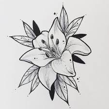This is a great tattoo design and it's very elegant. Tatowierung Durch Castillo Dario Tattoo Idees Flowertattoos Flower Tattoos Designs Castillodari Easy Flower Drawings Flower Drawing Flower Drawing Design