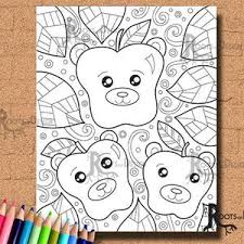 These alphabet coloring sheets will help little ones identify uppercase and lowercase versions of each letter. Instant Download Coloring Page Lollypop Bears Print Doodle Etsy