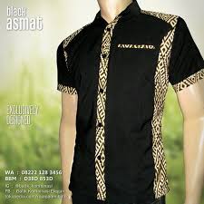 Seragam Batik Batik Pria Kemeja Batik Modern Batik Kantor Elegan Black Asmat Baju Batik Kombinasi Https Www Facebook Model Baju Pria Kemeja Gaun Batik