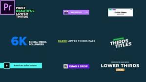 Social Media Lower Thirds Free Download Free After Effect Template 20 Full Customizable Titles And Lower Thirds Premiere Pro Cc19 Or Above 4k Resolution No Plugins Required Video Tutorial Included In 2020 Lower Thirds Videohive Razer