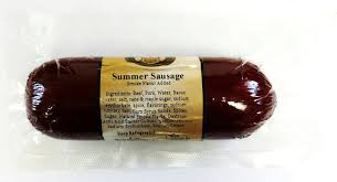 Summer sausage is typically made of beef and pork, or beef alone. 8 Oz Louie S Beef Summer Sausage North Country Cheese