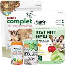 An exotic pet is a uncommon or uncommon animal pet it's kept in human households however is comparatively uncommon or often regarded as a wild animal somewhat than as a pet. Exotic Nutrition Sugar Glider Superior Food Starter Paket Amazon De Pet Supplies