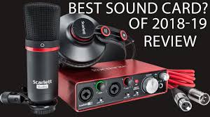 The term sound card is also applied to external audio interfaces used for professional audio applications. Best Sound Card For Home Studio Youtube