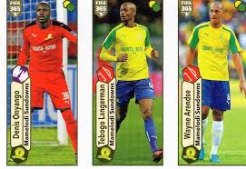 Langerman joga desde 2012 no clube mamelodi sundowns fc. Denis Onyango Tebogo Langerman Wayne Arendse Mamelodi Sundowns Fifa 365 2018 Sticker 530