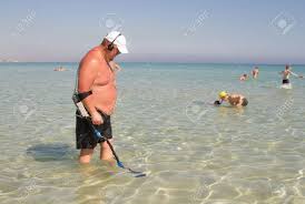 Metal detectors find gold nuggets without spending days sifting through mountains of gravel. June 25 2017 Tunisia A Man With A Metal Detector Is Looking Stock Photo Picture And Royalty Free Image Image 83514191