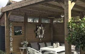 Terrazas de madera techadas ideas de pérgolas techadas glorietas antigranizo para exterior. Opciones De Techado Para Pergolas De Madera Todo Sobre Casetas De Madera Blog Hortum Es