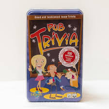 We even have a trivia question set on musicals and rounds like guess the song title and the uk chart. New Pub Trivia Tin Family Kids Team Fun Box Board Game Novelty Entertainment Toys Games Board Traditional Games