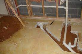 This is where a basement bathroom design can quickly get expensive. Installing New Toilet Flange In Concrete Terry Love Plumbing Advice Remodel Diy Professional Forum