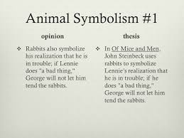 The rabbit also symbolizes lechery and fertility in traditional chinese culture due to its prolific reproductive performance, always being ready to mate the rabbit ranks in fourth place in the 12 zodiac signs, and it corresponds to 卯 in the 12 earthly branches, being the fourth one, referring to. How To Write A Thesis Statement Using Of Mice And Men Ppt Download
