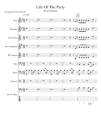 Check spelling or type a new query. Life Of The Party Arrangement Sheet Music For Piano Trumpet In B Flat Flute Drum Group More Instruments Mixed Ensemble Musescore Com