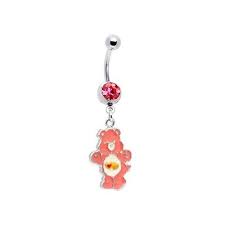 Amazon Com Care Bears Crystal Belly Jewelry Tangerine Belly Button Piercing Jewelry Belly Jewelry Belly Piercing Jewelry