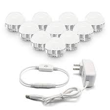 Novelty touch control switch and stepless dimmer! Hollywood Style Vanity Mirror Lights 10 Vanity Makeup Led Lighting Bulbs With Dimmable Touch Sensor For Makeup Mirror Buy Online In Antigua And Barbuda At Antigua Desertcart Com Productid 88094195