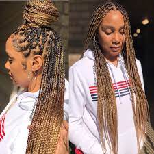 Knotless colour 30 and 33 braids. Knotless Box Braids Mixed Colors Novocom Top