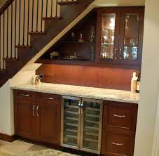 Under The Stairs Bar And Beverage Fridge Kitchen Under Stairs Bar Under Stairs Stairs In Kitchen