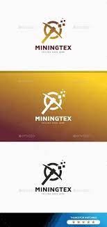 Mining Technology Crypto Logo Graphicriver Bestdesignresources Logo Templates Logo Design Template Mining Logo