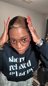 Styled with care, shaped with confidence, by hairstylist @markanthonystyles  #shorthairinspo #shorthair #pixiehair #shorthairstyle #shorthairgoals  #shortrelaxedandhappy #pixiequeen #atlantahairstylists