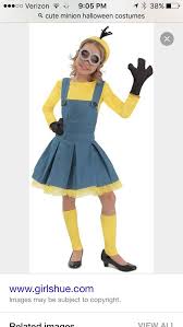 Cute Minion Halloween Costume Girls Jumpers Girl Minion Girls Dress Up