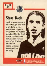 2002 Fleer Platinum Guts and Glory #1GG Steve Nash Dallas Mavericks