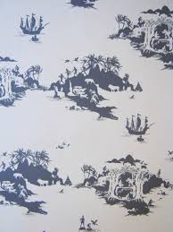 Peter Pan Toile De Jouy Wallpaper Peter Pan Wallpaper Wallpaper Kids Wallpaper