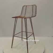 Overstock.com has been visited by 1m+ users in the past month Vintage Copper Metal Wire Counter Stool Wire Bar Chair N 01 Yoursfurniture