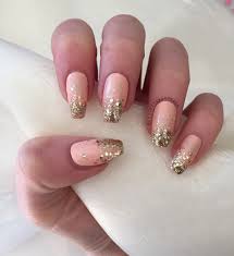 No more expensive nail shop visits! Peach Coffin Nails New Expression Nails
