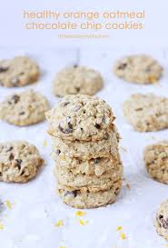 Healthy Orange Oatmeal Chocolate Chip Cookies Half Scratched Recipe Oatmeal Chocolate Chip Cookies Chocolate Chip Oatmeal Chocolate Chip