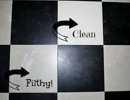 The recommended method is to run a wet mop over the floor, frequently dipping it in a bucket of soapy water and squeezing it. My Secret Tip How To Clean Vinyl Floors Easily The Graphics Fairy