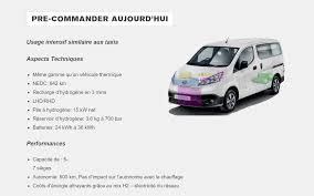 La version électrique du fourgon nv200 adopte une nouvelle batterie de 40 kwh. Nissan E Nv200 500 Km D Autonomie Grace A L Hydrogene