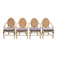 Vintage Mcguire Rattan Cane Back Dining Chairs Set Of 4 Image 1 Of 13 Chair Dining Chairs Chair Cushions Walmart