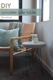 Diy Concrete Side Table Diy Table Top Concrete Table Diy Furniture