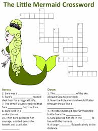 A mermaid puzzle is an animated jigsaw puzzle for your entertainment! Little Mermaid Crossword Puzzles