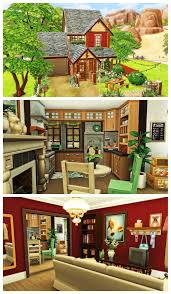 Sims 4 Cottage House Speed Build Download Maison Sims Sims 4 Maison Sims