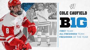 #lowkey kinda edgy but absolutely amazing #oh and his smile!! Caufield Named Big Ten Freshman Of The Year Wisconsin Badgers