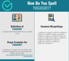 Correct Spelling For Yoghurt Infographic Spellchecker Net