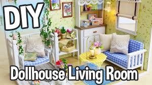 When i look at this room i get tons of ideas. Diy Miniature Dollhouse Kit Cute Living Room Roombox With Working Lights Relaxing Crafts