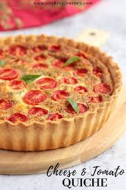 Cheese And Tomato Quiche In 2020 Quiche Recipes Cherry Tomato Quiche Recipes Tomato Quiche