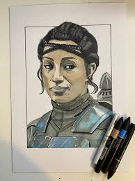 This past week the mystery surrounding sasha banks was lifted. Nick Gribbon Illustration Dead All Over On Twitter Here S My Hand Drawn Illustration Of Sasha Banks Mercedes Varnado As The Mandalorian Warrior Koska Reeves Drawn With Promarkers And Fineliners On 16