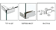 These are constructed of stainless steel and ideal for most our hinges are constructed of a high quality grade 304 stainless steel and are ideal for most shower doors. Crl Surface Mount Glass Door Hinges