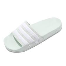 Details About Adidas Adilette Shower Mint Green White Mens Sport Slide Sandal F34913