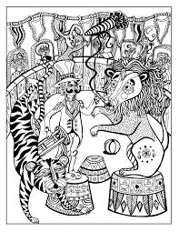A Day At The Circus Coloring Page On Behance Coloring Book Pages Coloring Books Coloring Pages