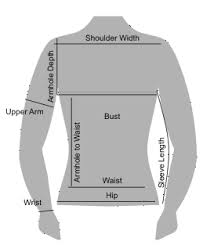 sizing charts machine knitting