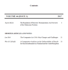 Maybe you would like to learn more about one of these? The Companies Act 2016 Key Changes And Challenges Journal Of Malaysian And Comparative Law