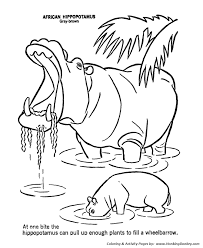 Download or print easily the design of … Wild Animal Coloring Pages Yawning Hippo Hippopotamus Coloring Coloring Home