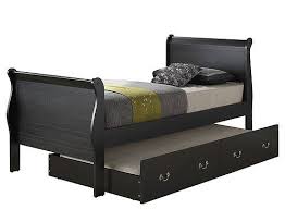 Rossie Twin Trundle Bed In 2020 Sleigh Beds Bed Twin Trundle Bed