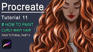 For the wavy road method, let's start by drawing a wavy line. Procreate How To Paint Curly Wavy Hair Hair Tutorial 2 Youtube Hair Tutorial Wavy Hairstyles Tutorial Wavy Curly Hair