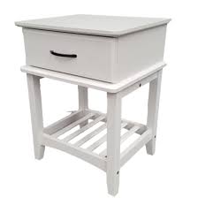 A small bedside table is perfect if you simply need somewhere to place your phone. Furniture Place Matata 1 Drawer Bedside Table White Colour Malaysian Made