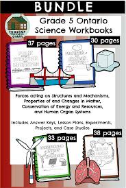 Ontario Science Workbooks Grade 5 Science Teacher Resources Ontario Curriculum Science
